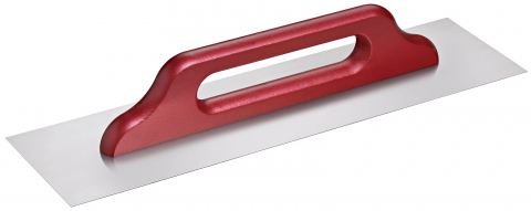 Placări Suprafețe - Gletierea maner lemn insurubat inox 500 x 130 x 0,7 mm
