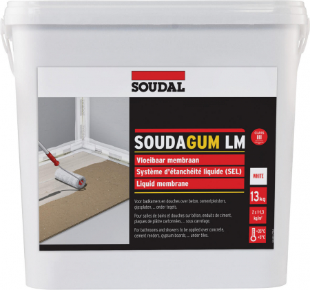 Hidroizolații Lichide - Hidroizolație Lichidă pentru Băi și Bucătării Soudagum LM 13kg