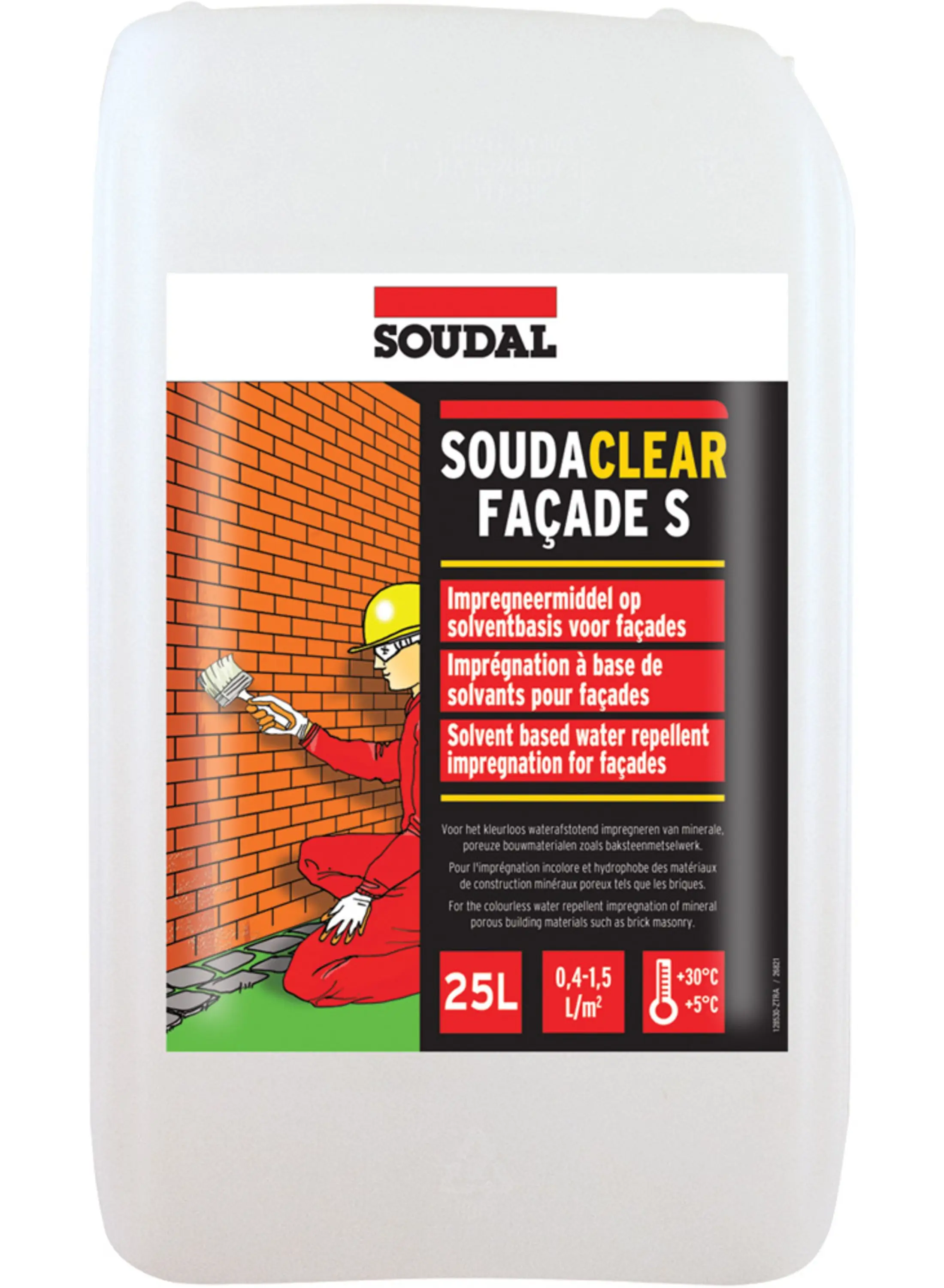 Hidrofobizare și Tratamente - Impregnant pe Baza de Solvent Pentru Fatade Soudaclear Facade S 25L