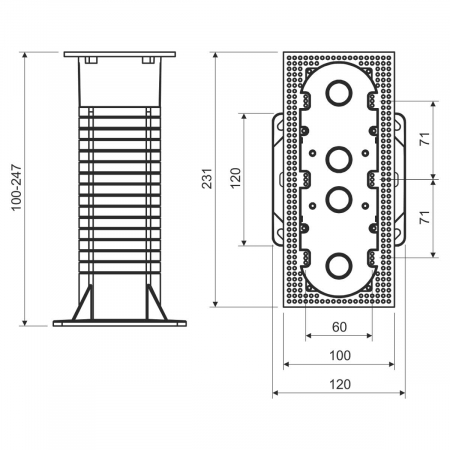 KEZ3 Doza Multipla pentru Montaj in Termosistem [2]