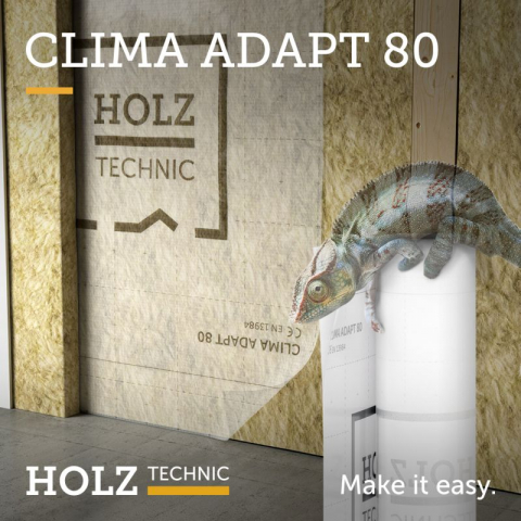 Membrană cu Difuzie Variabilă a Vaporilor CLIMA ADAPT 80 1.5x50m 75mp [3]