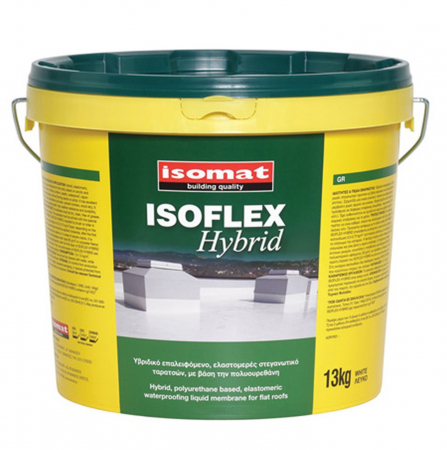 Hidroizolații Flexibile - Membrana Hidroizolanta Lichida Hibrida pe Baza Poliuretanica si Elastomerica pentru Terase, Isoflex Hybrid 4kg