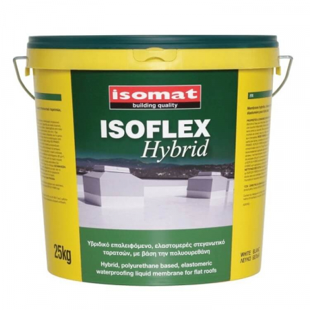Hidroizolații Flexibile - Membrana Hidroizolanta Lichida Hibrida pe Baza Poliuretanica si Elastomerica pentru Terase, Isoflex Hybrid 4kg