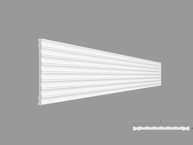 Panouri Decorative 3D - Panou Decorativ 3D din Poliuretan Riflaj FLOW 240x2000x18.5mm 0.48mp/buc