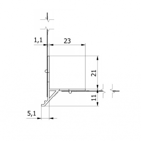 Picurător Ascuns Pentru Fațade Ventilate TropfkantenProfil 2.5m [2]