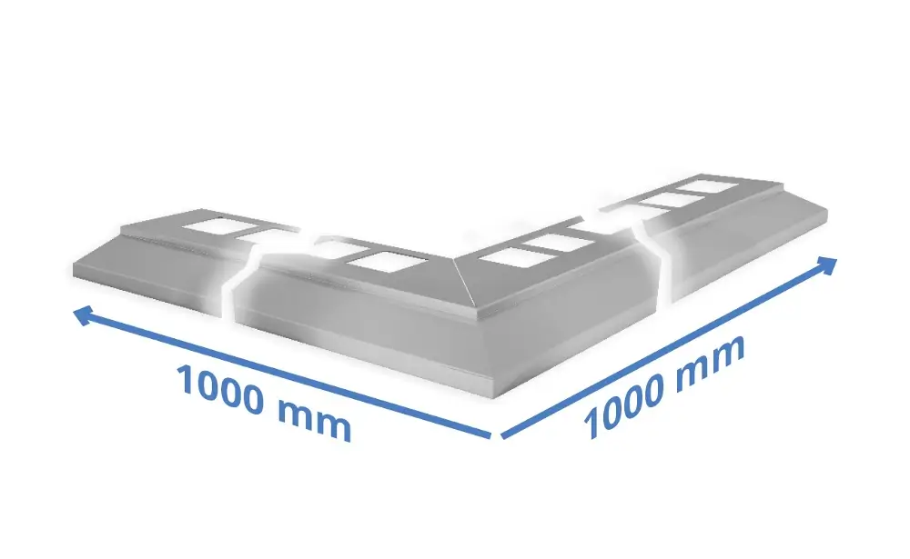 Profile Picurător Terasă și Balcon - Picurător Colțar inox Pentru Balcon sau Terasă BalkonProfil BP32 1x1m (2m)