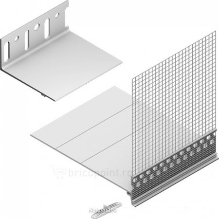 Picurator din PVC Pentru Profilul de Soclu din PVC, 2m [1]