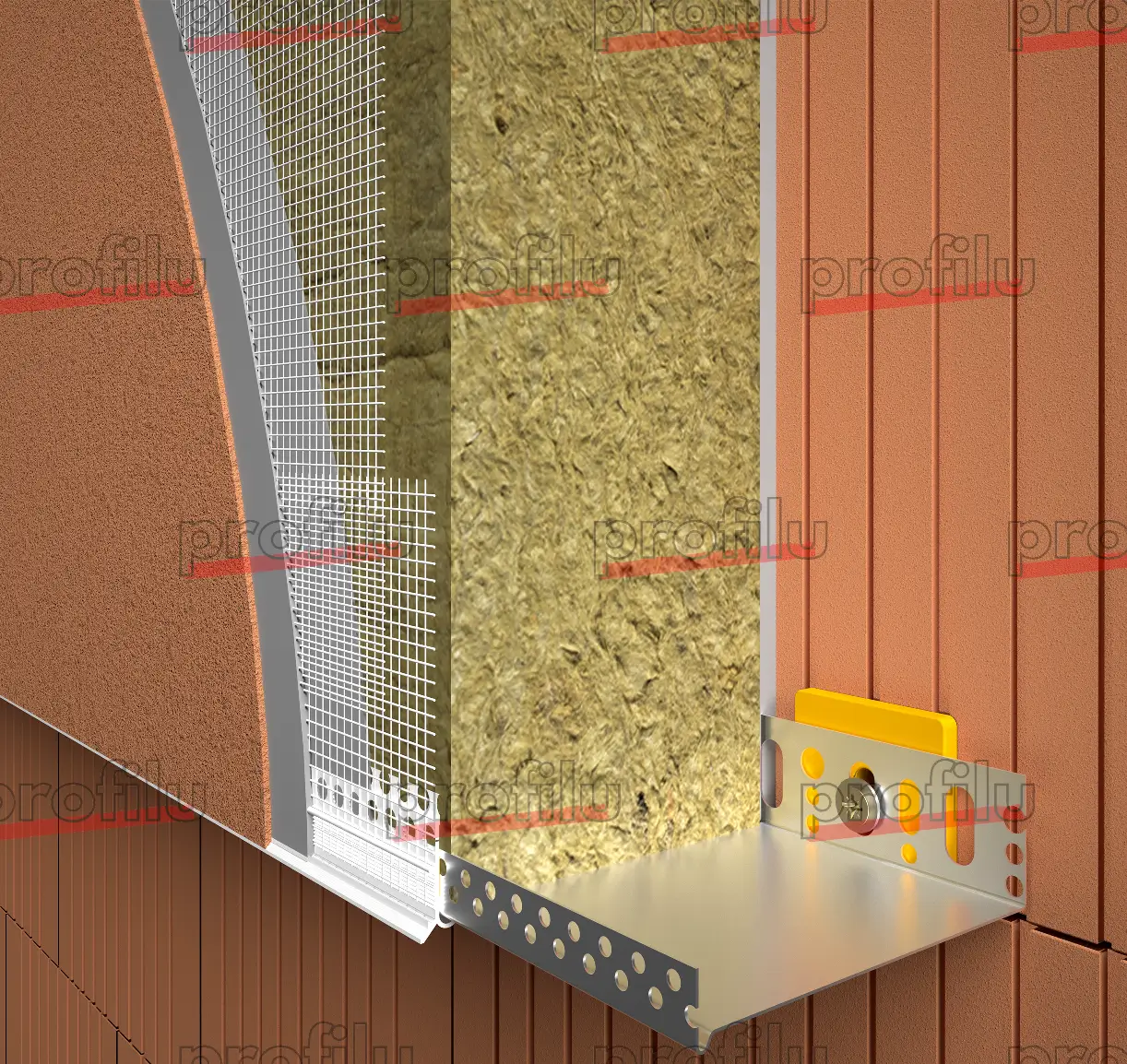 Picurător PVC Pentru Profilul de Soclu din Aluminiu Sockelschienen AufsteckProfil G05 2m [2]