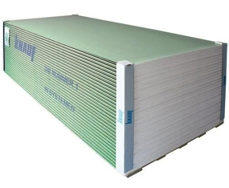 Plăci Gips Carton - Placa Gips Carton Rezistenta la Umiditate H 13 (GKBI 12.5mm) 2600 x 1200 x 12.5 m