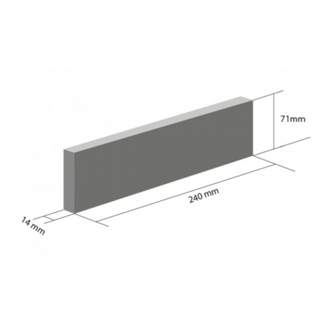 Placaj Ceramic Klinker HF72 Silver fox / Lodz 240 x 71 x 14mm [1]
