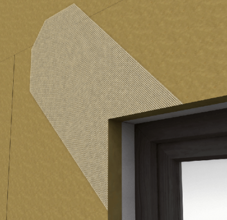 Plasă Fibră Pentru Armare Diagonală la Ferestre și Uși Armierungspfeil 330x650mm [1]