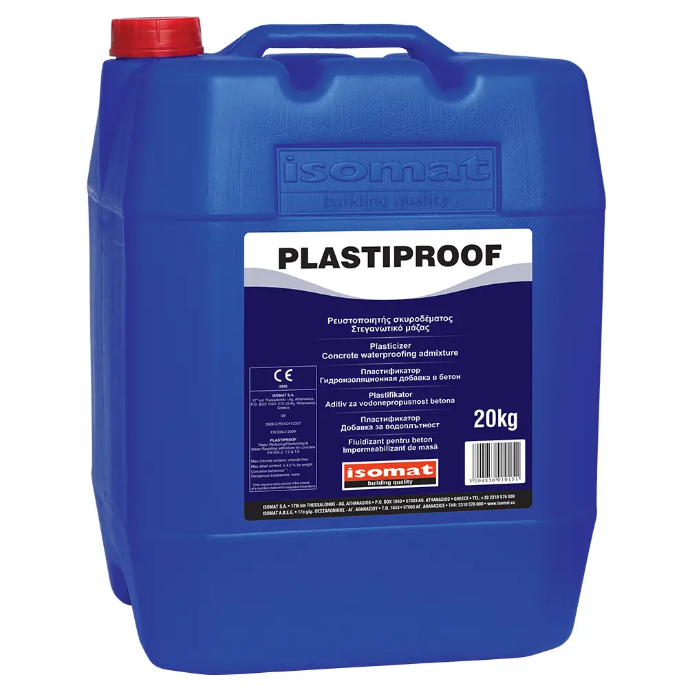 Aditivi pentru Betoane și Mortare - Plastifiant Reducator de Apa si Aditiv impermeabilizant de Masa Pentru Beton PLASTIPROOF