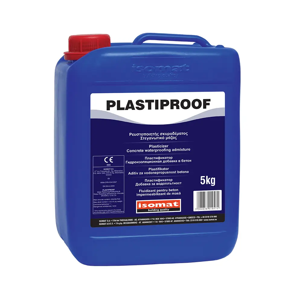 Aditivi pentru Betoane și Mortare - Plastifiant Reducator de Apa si Aditiv impermeabilizant de Masa Pentru Beton PLASTIPROOF