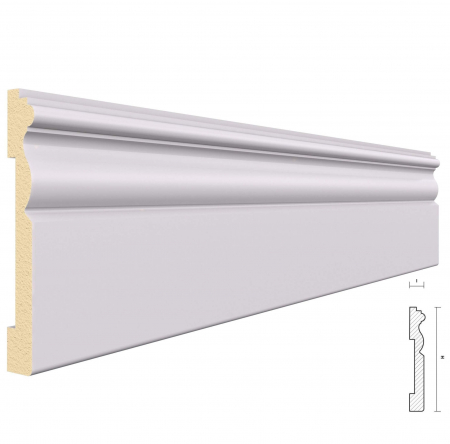 Plinte - Plinta din Poliuretan PL02, 2m