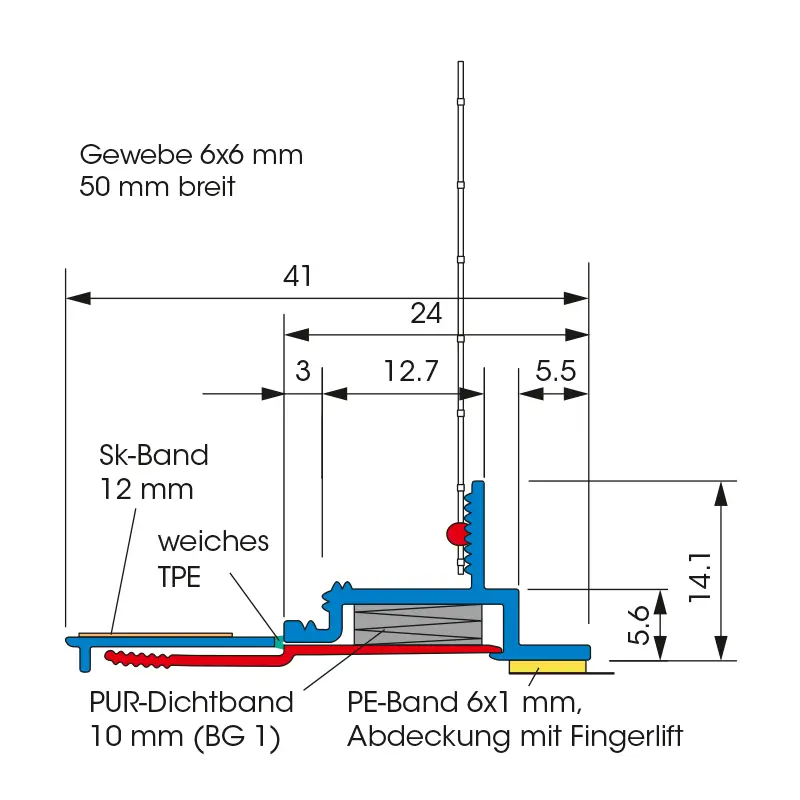 Profil de Legătură Ferestre Universal A38-pro Gewebeleiste PUR-FIX-pro 2.4m [3]