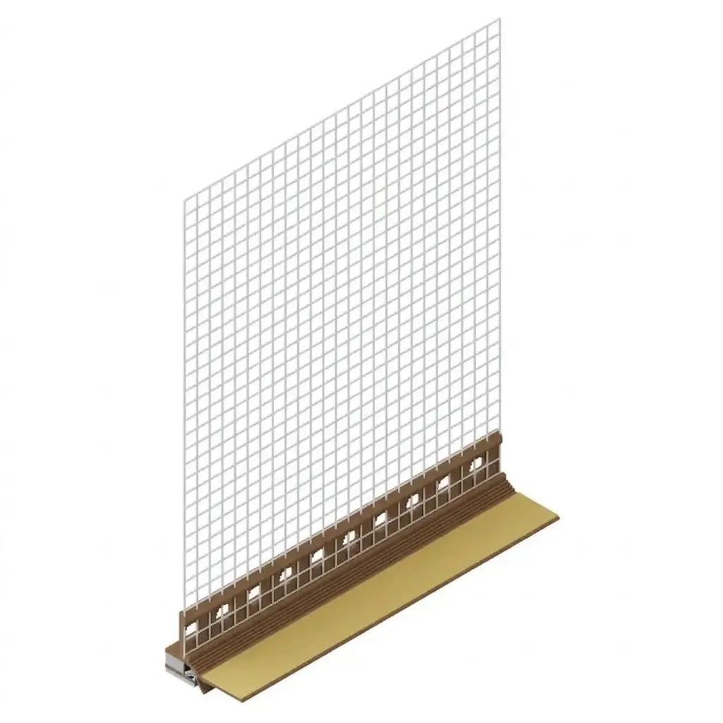 Profile Termosistem - Profil Etanșare și Conexiune Tâmplărie Pentru Termosistem cu Lamelă Giga Flex Maro 10mm 2,4m