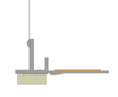 Profil Etansare si Conexiune Tamplarie Pentru Termosistem GAP09, 2.4m, 9 mm, 72 m/30buc [2]