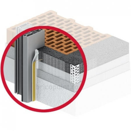 Profil Etanșare și Conexiune Tâmplărie Pentru Termosistem cu Lamelă Giga Flex Maro 10mm 2,4m [1]