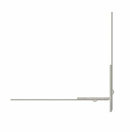 Profil Picurator Cu Lacrimar Ascuns Utilizat la Fereastra, Balcon, Soclu, Pro TKP05, 2m [1]