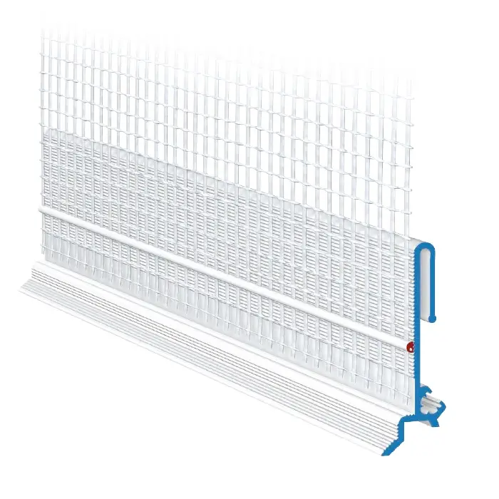 Profile Soclu și Accesorii - Profil Picurător Soclu W64-2 Sockelaufsteckprofil REPO-TEX-DUE 2m
