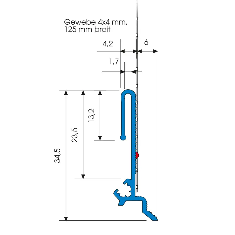 Profil Picurător Soclu W64-2 Sockelaufsteckprofil REPO-TEX-DUE 2m [1]