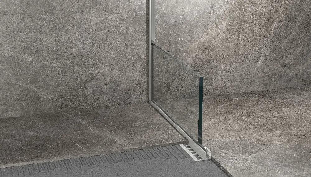 Profil U inox cu talpă inserție Sticlă 11mm, 2,5m [1]