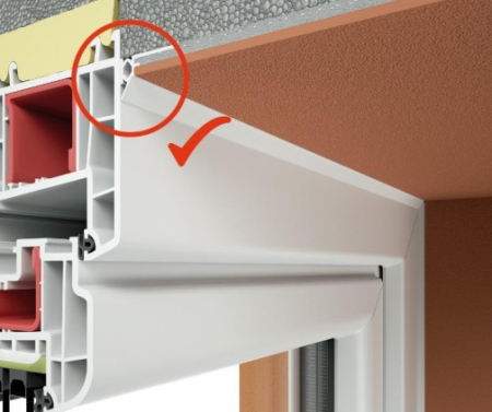 Anputzleiste Schutzlippe aus Weich-PVC - Element Conexiune Tamplarie cu Lamela LS, 2D, 9mm, 2.6 m [1]