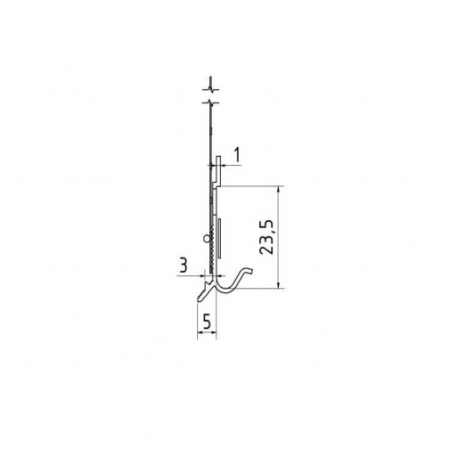 Picurător PVC Pentru Profilul de Soclu din Aluminiu Sockelschienen AufsteckProfil G05 2m [4]