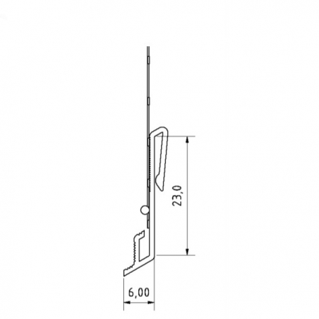 Picurator Pentru Profilul de Soclu din Aluminiu Sockelschienen AufsteckProfil V06 2.5m [5]