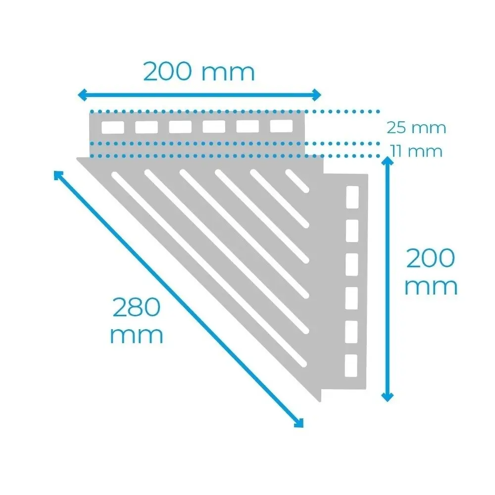 Raft Baie Triunghiular Periat 1mm 280x200x200mm [2]
