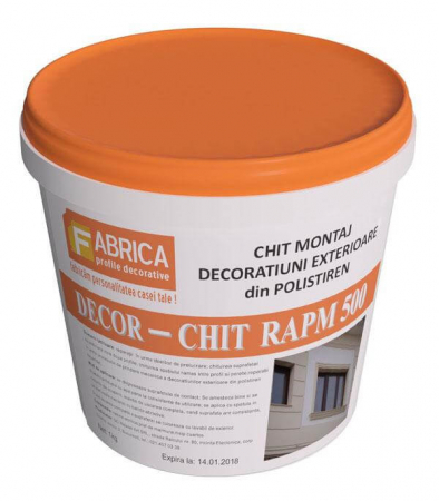 Accesorii Montaj - RAPM500 Chit pentru Imbinari si Reparatii Profile Decorative din Polistiren Laminat Cu Rasina, 1kg