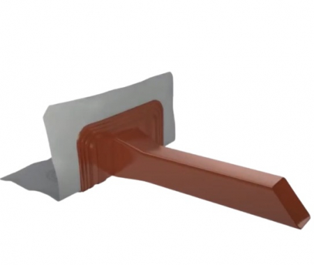 Scurgere Cu Flanșă Cu Țesut pentru Terase și Balcoane Culoare Cupru L347mm S57x48mm [3]