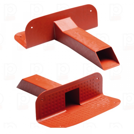 Hidroizolații - Scurgere pentru Terase și Balcoane Culoare Cărămiziu L347mm S57x48mm