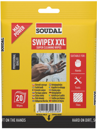 Mături - Set 20 Servetele pentru Curatat Mainile Swipex XXL