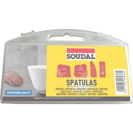Placări Suprafețe - Set 4 Spatule Silicon Pentru Netezire Rosturi Acoperite cu Izolanti si Masticuri SPATULAS