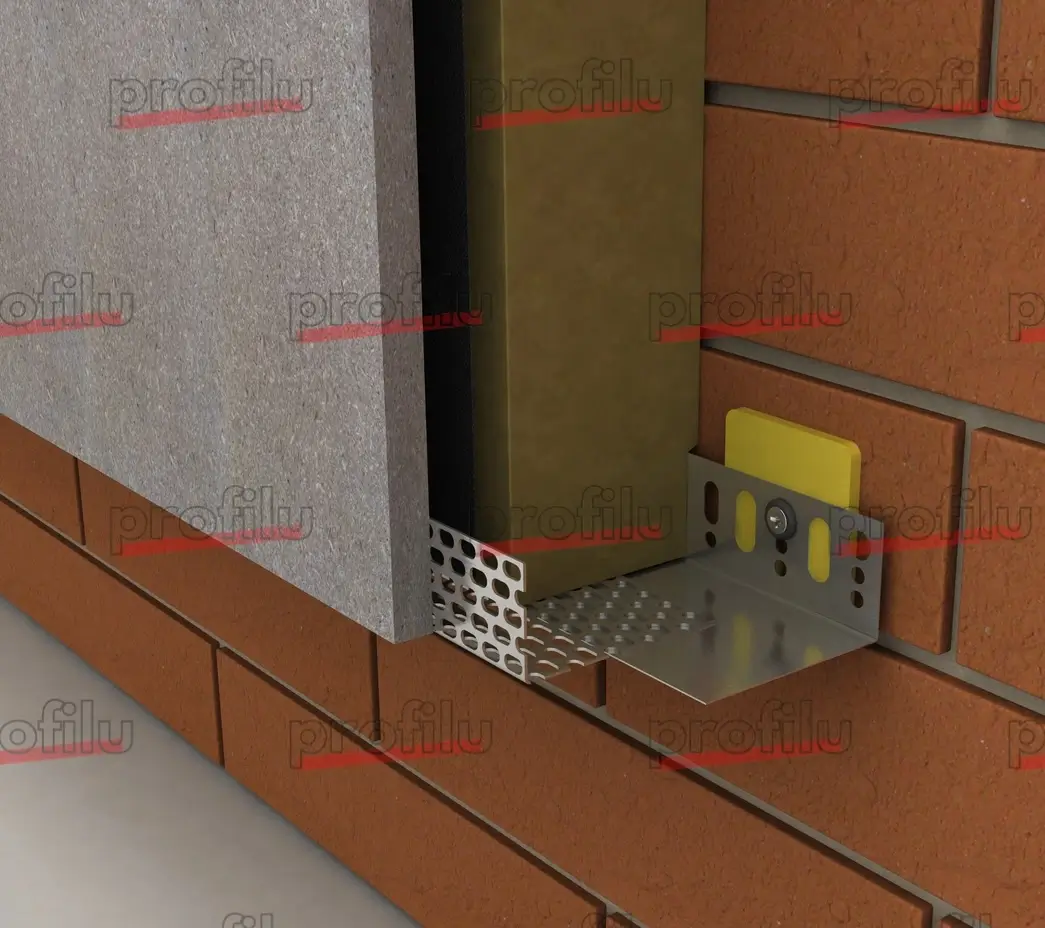 Șină Profil Soclu Pentru Fațade Ventilate SokelProfilTropfkante LU 08/150 2m [2]