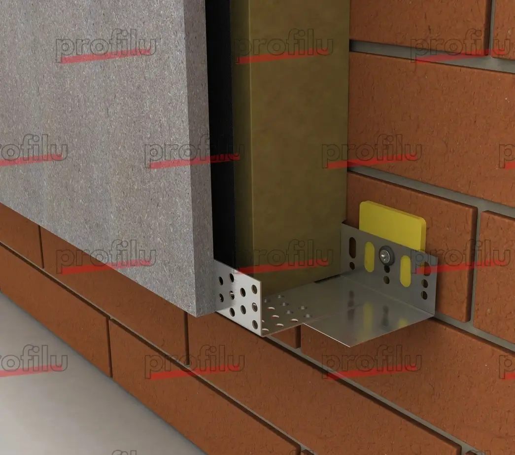 Șină Profil Soclu Pentru Fațade Ventilate SokelProfilTropfkante LU 08/100 2m [1]