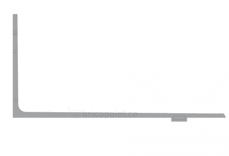 Sina Profil Soclu Rigida din PVC, 2m [1]