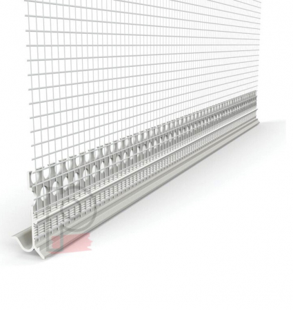 Profile Soclu și Accesorii - Picurător PVC Pentru Profilul de Soclu din Aluminiu Sockelschienen AufsteckProfil G05 2m