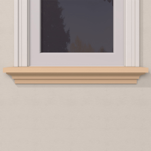 Solbanc / Pervaz Fereastra de Exterior din Polistiren Expandat Laminat cu Rasina FP206D, H 120 x 81 mm, lungime 2m [2]