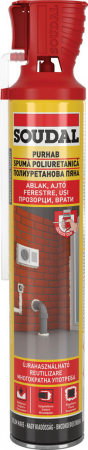 Coșuri și Tubulatură Evacuare - Spumă Poliuretanică Montaj Uși Ferestre Genius Gun 750mL