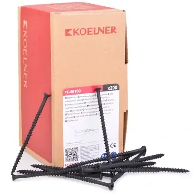 Șurub Autofiletant Pentru Fixare pe Suport din Lemn 4.8 x 100mm [4]