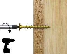 Surub Autofiletant Cu Cap Inecat pentru Lemn PAL OSB UC 3 x 12mm [4]