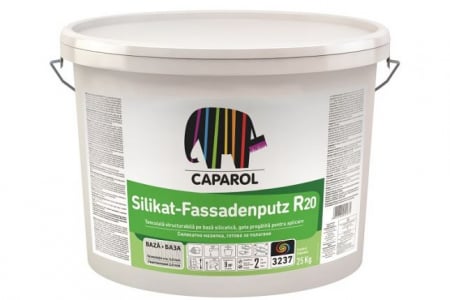 Tencuieli Decorative - Tencuială Decorativă Silicatica Structură Zgâriata 2mm Silikat-Fassadenputz R20 ALB