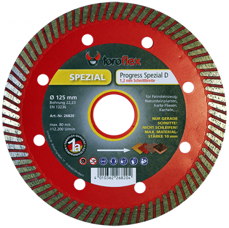 Tăiere, Găurire, Șlefuire - Toroflex Disc Diamantat Progress Spezial D
