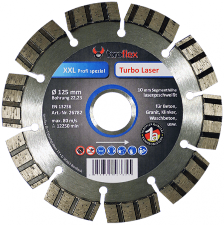 Tăiere, Găurire, Șlefuire - Toroflex Disc Diamantat Turbo Laser