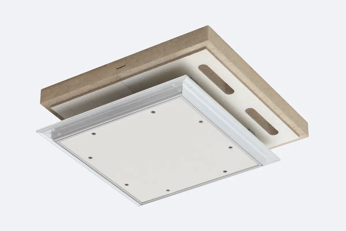 Trapă Vizitare din Aluminiu + Gips Carton Cu Rezistență la Foc Dual Side ALUMATIC Ei30 12.5mm [1]