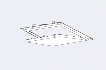 Usita Trapa Vizitare din Aluminiu + Gips Carton Pentru Tavan si Perete 12.5mm [3]