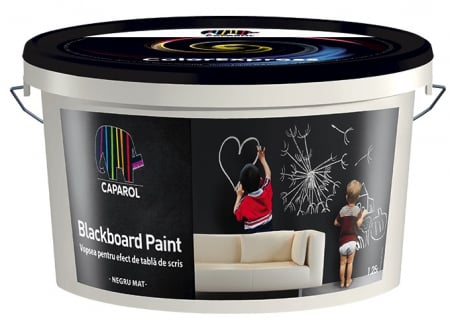 Vopsele Lavabile - Vopsea tip Tablă de Scris Neagră Blackboard Paint 1.25L