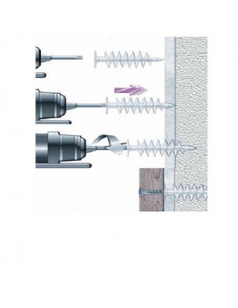 Diblu Spiralat / Elicoidal pentru Fixari Obiecte in Termosistem 85x28mm [1]